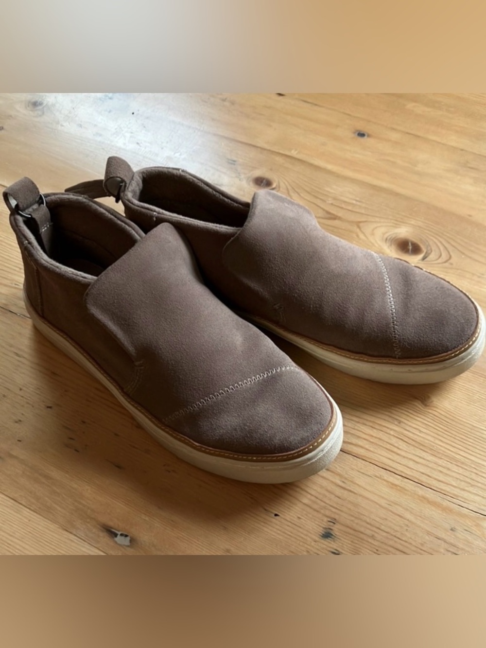 TOMS Womens Beige Pull Tab Tassel Slip & Water Resistant Paxton Platform Sneaker